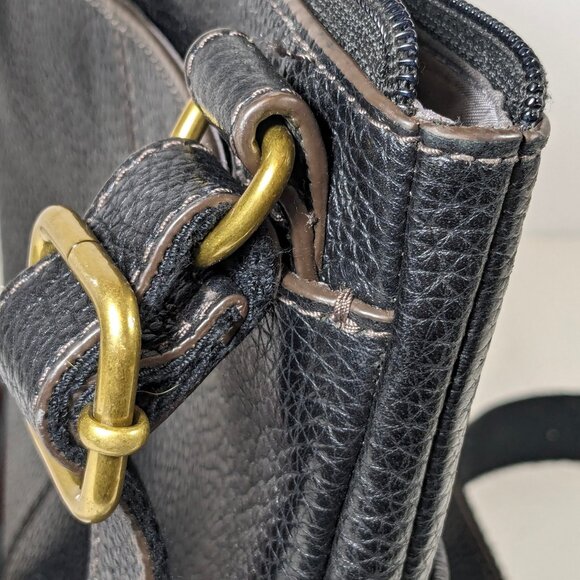 Fossil Genuine Leather Crossbody Hobo Pebbled Leather Nice Soft Marissa Tessa - Picture 4 of 11